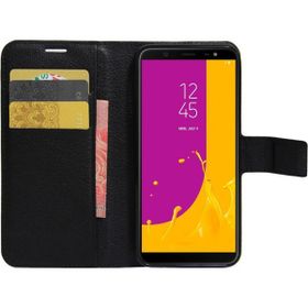Microsonic Cüzdanlı Deri Samsung Galaxy J8 Siyah Kılıf