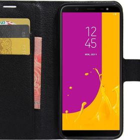 Microsonic Cüzdanlı Deri Samsung Galaxy J8 Siyah Kılıf