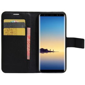 Microsonic Cüzdanlı Deri Samsung Galaxy Note 8 Siyah Cep Telefonu Kılıfı