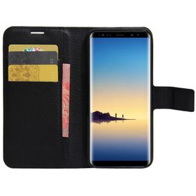 Microsonic Cüzdanlı Deri Samsung Galaxy Note 8 Siyah Cep Telefonu Kılıfı