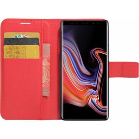 Microsonic Cüzdanlı Deri Samsung Galaxy Note 9 Kırmızı Kılıf