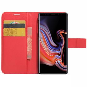 Microsonic Cüzdanlı Deri Samsung Galaxy Note 9 Kırmızı Kılıf