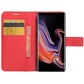 Microsonic Cüzdanlı Deri Samsung Galaxy Note 9 Kırmızı Kılıf