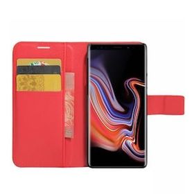 Microsonic Cüzdanlı Deri Samsung Galaxy Note 9 Kırmızı Kılıf