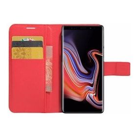 Microsonic Cüzdanlı Deri Samsung Galaxy Note 9 Kırmızı Kılıf