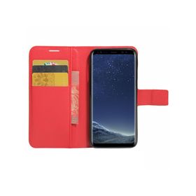 Microsonic Cüzdanlı Deri Samsung Galaxy S8 Plus Kırmızı Kılıf