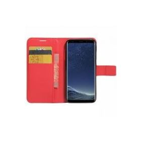 Microsonic Cüzdanlı Deri Samsung Galaxy S8 Plus Kırmızı Kılıf