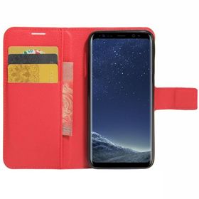 Microsonic Cüzdanlı Deri Samsung Galaxy S8 Plus Kırmızı Kılıf