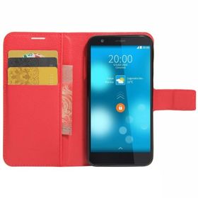 Microsonic Cüzdanlı Deri Vestel Venüs V2 5.5 X Kırmızı Kılıf