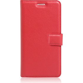 Microsonic Enovo S1 Lite Cüzdanlı Suni Deri L Kırmızı Kılıf
