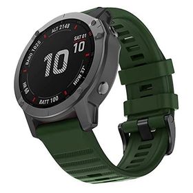 Microsonic Garmin Fenix 6X Pro Quick Fit Strap Band Koyu Yeşil Kordon