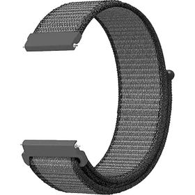 Microsonic Garmin Forerunner 245 Hasırlı Woven Sport Loop Gri Kordon