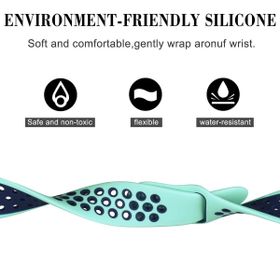 Microsonic Garmin Forerunner 265 Rainbow Gently Band Siyah Kordon