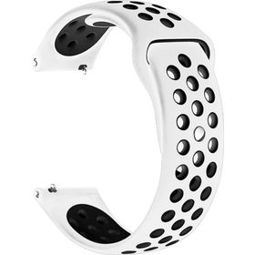 Microsonic Garmin Forerunner 265 Siyah Beyaz Rainbow Gently Band Kordon