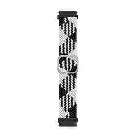 Microsonic Garmin Venu 3 Braided Loop Band Siyah Beyaz Kordon