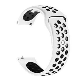 Microsonic Garmin Venu Rainbow Sport Band Siyah Beyaz Kordon
