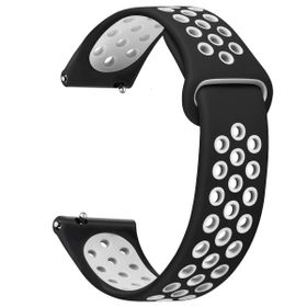 Microsonic Garmin Vivoactive 5 Rainbow Sport Band Beyaz Siyah Kordon