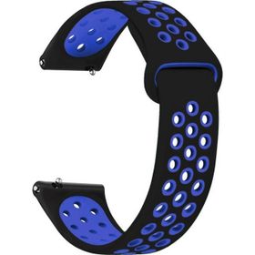 Microsonic Garmin Vivomove HR Rainbow Sport Band Siyah Mavi Kordon