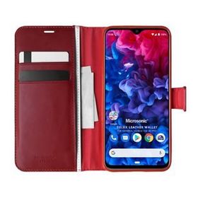 Microsonic General Mobile GM 20 Pro Delux Leather Wallet Kırmızı Cep Telefon Kılıfı