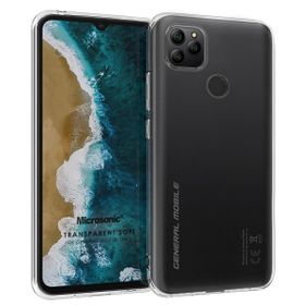 Microsonic General Mobile GM 21 Kılıf Transparent Soft Beyaz Cep Telefon Kılıfı
