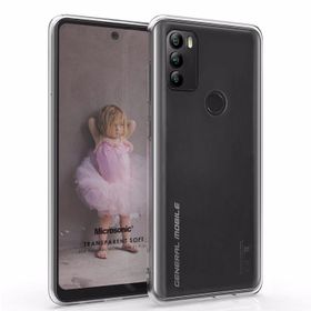 Microsonic General Mobile GM 21 Plus Transparent Soft Beyaz Cep Telefon Kılıfı