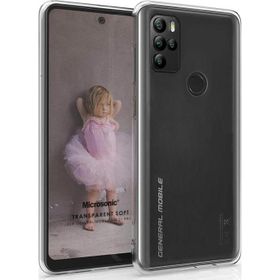 Microsonic General Mobile GM 21 Pro Transparent Soft Beyaz Cep Telefon Kılıfı
