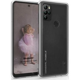 Microsonic General Mobile GM 21 Pro Transparent Soft Beyaz Cep Telefon Kılıfı