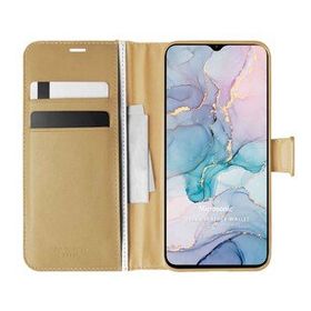 Microsonic General Mobile GM 22 Delux Leather Wallet Gold Cep Telefon Kılıfı