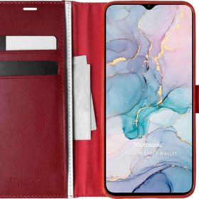 Microsonic General Mobile GM 22 Delux Leather Wallet Kırmızı Cep Telefon Kılıfı