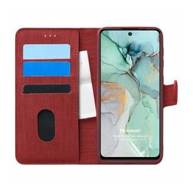 Microsonic General Mobile GM 22 Fabric Book Wallet Kırmızı Cep Telefon Kılıfı