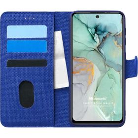 Microsonic General Mobile GM 22 Fabric Book Wallet Lacivert Cep Telefon Kılıfı