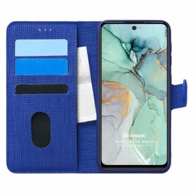 Microsonic General Mobile GM 22 Fabric Book Wallet Lacivert Cep Telefon Kılıfı