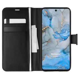 Microsonic General Mobile GM 22 Plus Delux Leather Wallet Siyah Cep Telefon Kılıfı