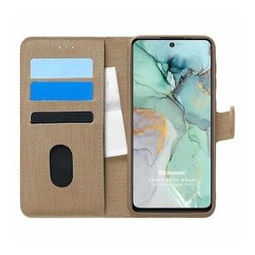 Microsonic General Mobile Gm 22 Plus Fabric Book Wallet Gold Cep Telefon Kılıfı