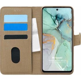 Microsonic General Mobile Gm 22 Plus Fabric Book Wallet Gold Cep Telefon Kılıfı