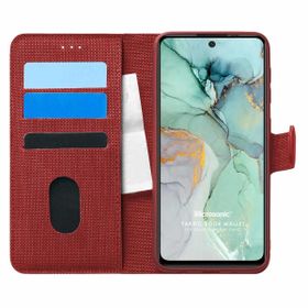 Microsonic General Mobile GM 22 Plus Fabric Book Wallet Kırmızı Cep Telefon Kılıfı