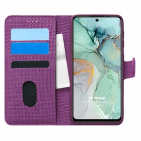 Microsonic General Mobile Gm 22 Plus Fabric Book Wallet Mor Cep Telefon Kılıfı