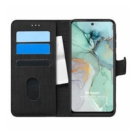 Microsonic General Mobile Gm 22 Plus Fabric Book Wallet Siyah Cep Telefon Kılıfı