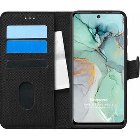 Microsonic General Mobile Gm 22 Plus Fabric Book Wallet Siyah Cep Telefon Kılıfı