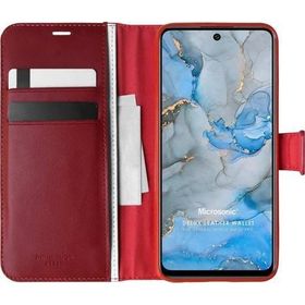 Microsonic General Mobile GM 22 Pro Delux Leather Wallet Kırmızı Cep Telefon Kılıfı