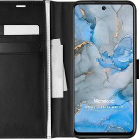 Microsonic General Mobile GM 22 Pro Delux Leather Wallet Siyah Cep Telefon Kılıfı