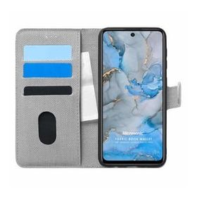 Microsonic General Mobile GM 22 Pro Fabric Book Wallet Gri Cep Telefon Kılıfı
