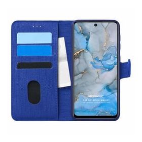 Microsonic General Mobile GM 22 Pro Fabric Book Wallet Lacivert Cep Telefon Kılıfı