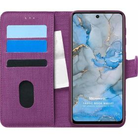 Microsonic General Mobile GM 22 Pro Mor Fabric Book Wallet Cep Telefon Kılıfı