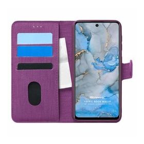 Microsonic General Mobile GM 22 Pro Mor Fabric Book Wallet Cep Telefon Kılıfı