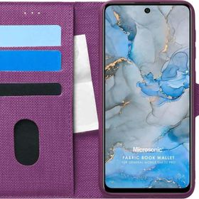 Microsonic General Mobile GM 22 Pro Mor Fabric Book Wallet Cep Telefon Kılıfı