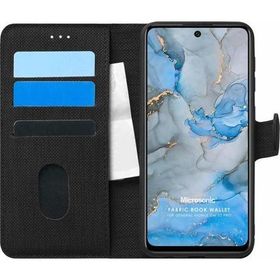 Microsonic General Mobile GM 22 Pro Siyah Fabric Book Wallet Cep Telefon Kılıfı