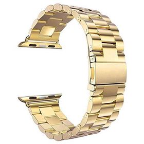 Microsonic Gold 44 mm Metal Stainless Steel Kordon Apple Watch Series 4