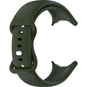 Microsonic Google Pixel Watch Silicone Sport Band Koyu Yeşil Kordon