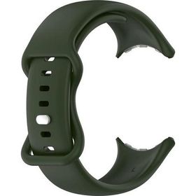 Microsonic Google Pixel Watch Silicone Sport Band Koyu Yeşil Kordon